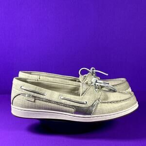 Sperry Top-Sider Women's Cream Sparkle Boat Shoe Size 8.5